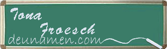 Tona Froesch Visitenkarte